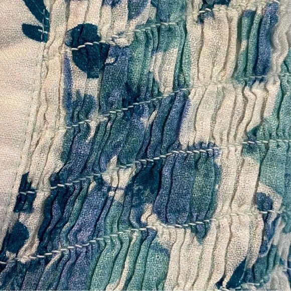 Lucky Brand Boho Split Neck Tunic Blouse Medium - Picture 4 of 8